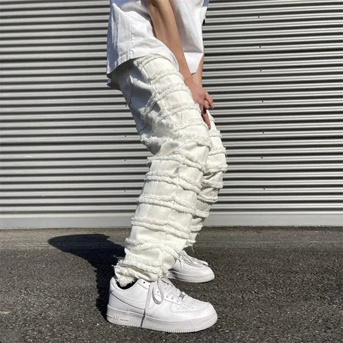 White stacked jeans-Stacked Jeans